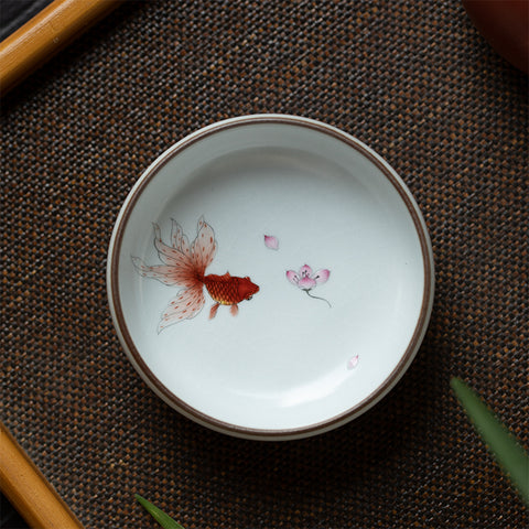 Hand-painted Pu'er Tea Cup Pastel Tea Cup