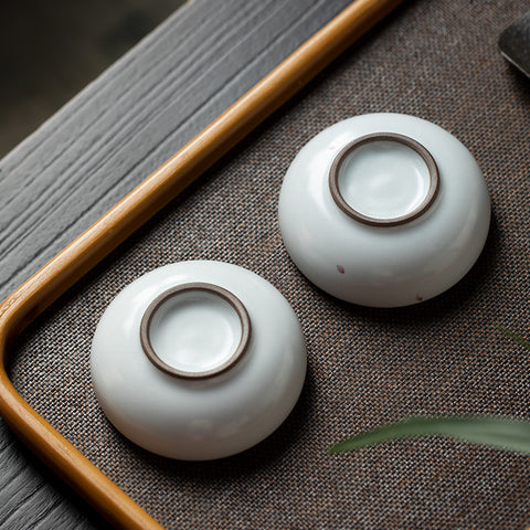 Hand-painted Pu'er Tea Cup Pastel Tea Cup
