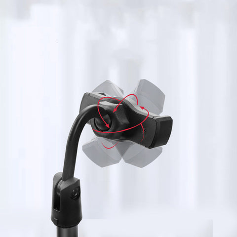 Live Streaming Phone Holder with Dimmable LED Ring Fill Light and 3 Phone Clips Hot Youtuber's Video Live Desk Liftable Stand