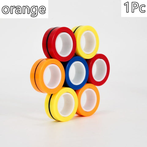 Magnetic Decompression Ring Rotating Finger Bracelet