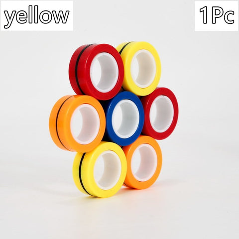 Magnetic Decompression Ring Rotating Finger Bracelet