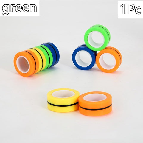 Magnetic Decompression Ring Rotating Finger Bracelet