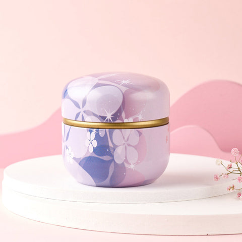 Tea Can Iron Can Flower Tea Can Round