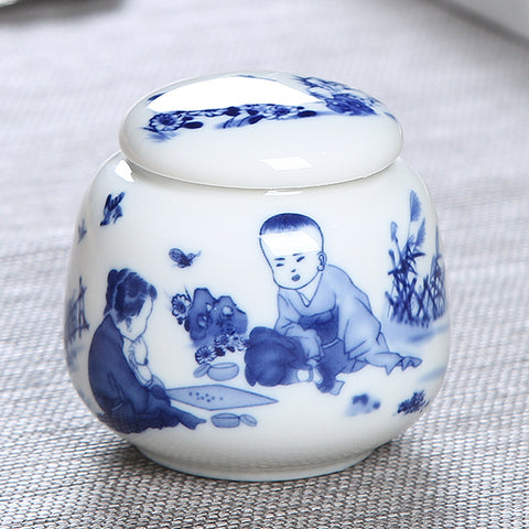 Ceramic Sealed Dry Black Tea Tieguanyin Tea Caddy