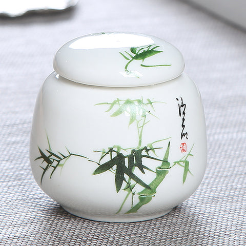 Ceramic Sealed Dry Black Tea Tieguanyin Tea Caddy