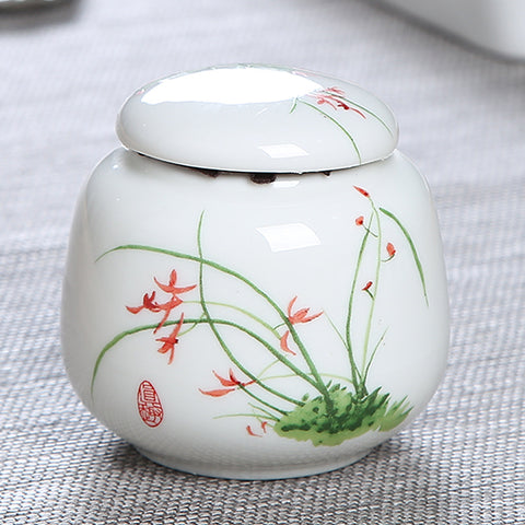 Ceramic Sealed Dry Black Tea Tieguanyin Tea Caddy