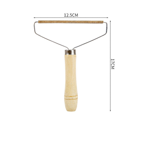 Hair Remover Dog Fur Remover Manual Sweater Dry Cleaner Clothes Stick Dog Cat Hair Remover With Wooden Handle Pet Supplies