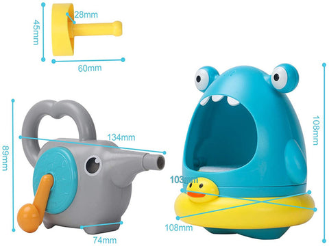 Bubble Blowing Shark Bathroom Bath Toys Children Outdoor Playing In Water Crab Blowing Foam Making Machine