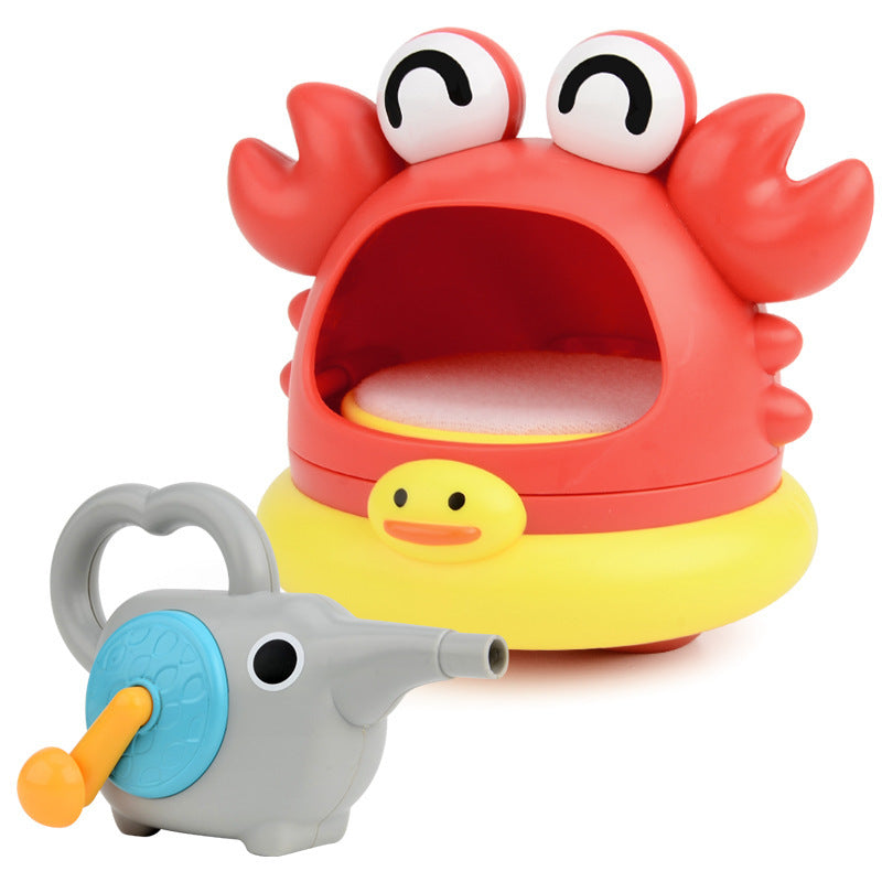 Bubble Blowing Shark Bathroom Bath Toys Children Outdoor Playing In Water Crab Blowing Foam Making Machine