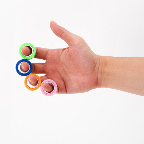 Magnetic Decompression Ring Rotating Finger Bracelet