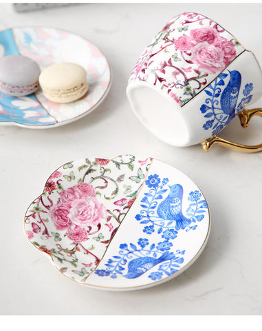 Ceramic Coffee Cup and Saucer Set Creative Phnom Penh Red Tea Cup