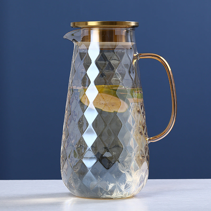 Vangaux Thickened Glass Cold Flask Small Fresh Champagne