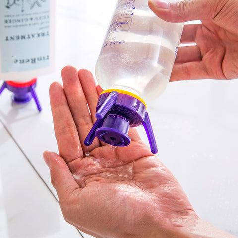 6 Pieces Of Inverted Vertical Bottle Cap Holder Plastic Bottle Leak-proof Lid