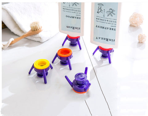 6 Pieces Of Inverted Vertical Bottle Cap Holder Plastic Bottle Leak-proof Lid
