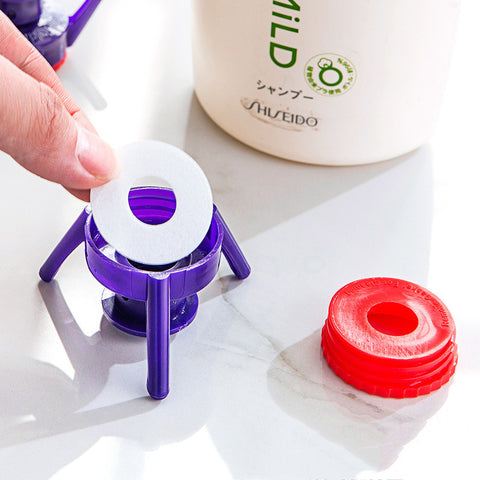 6 Pieces Of Inverted Vertical Bottle Cap Holder Plastic Bottle Leak-proof Lid