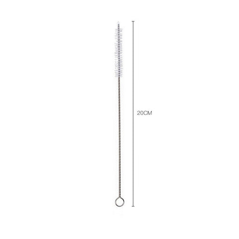 Stainless Steel Straws Titanium-Plated Color Milk Tea Coffee Beverage Metal Straws Set