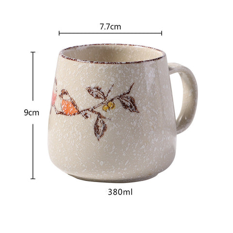 Underglaze Ceramic Mug Creative Hand-Painted Office Breakfast Milk Coffee Black Tea Water Cup