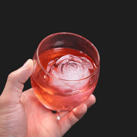 3D Large Rose Flower Food Grade Silicone Ice Molds Whisky Hockey Model Chocolate Jelly Candle Resin Clay Bar Ice Mould