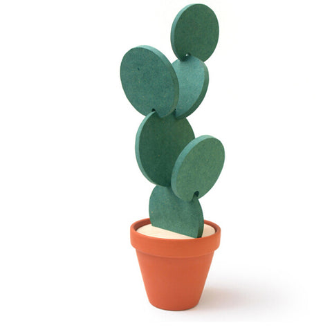 Creative Cactus Shape Coaster Environmental Protection Insulation Bowl Mat Non-Slip Coffee Tea Mat Desktop Decorations