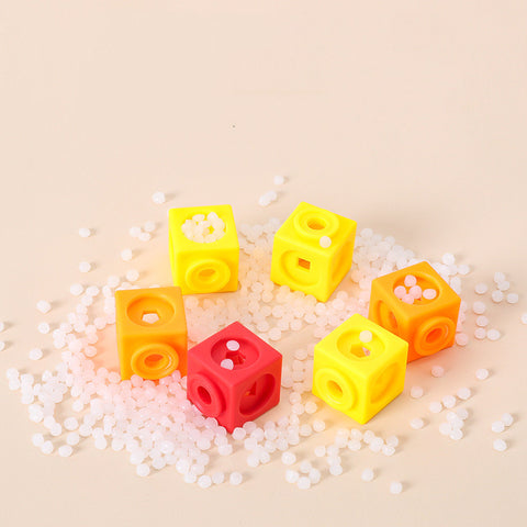 Marble Race Run Block Big Size Building Blocks Plastic Funnel Slide DIY Assembly Bricks Toys For Children
