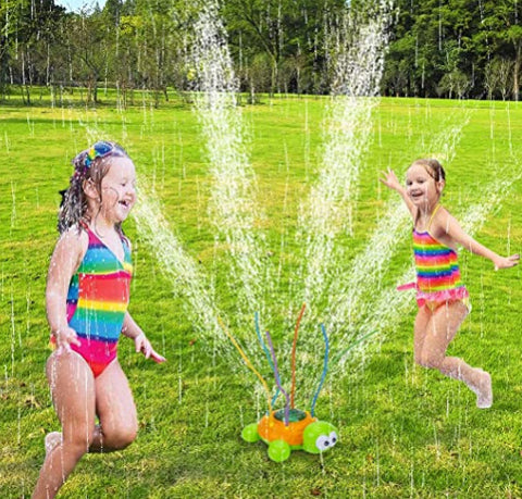 Cross-Border Hot Sale Rotating Outdoor Sprinkler Turtle Sprinkler Toy Bathroom Water Bathing Baby Bath Toy Wholesale
