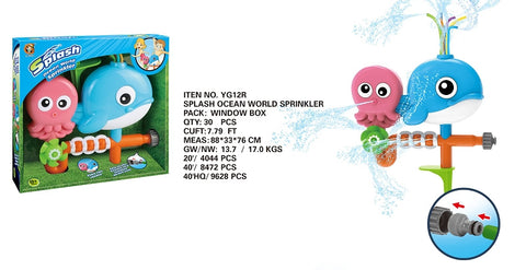 Cross-Border Hot Sale Rotating Outdoor Sprinkler Turtle Sprinkler Toy Bathroom Water Bathing Baby Bath Toy Wholesale