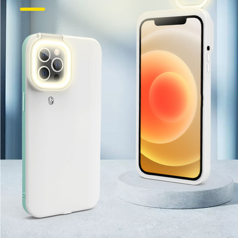 Compatible with Apple, Compatible with Apple , Suitable For Apple 12     12Promax Mobile Phone Case, Iphone11 Beauty Supplement Light Selfie Protective Cover