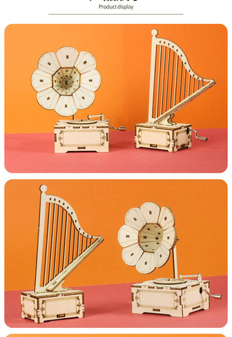 Wooden Music Box With Sounding Music Box