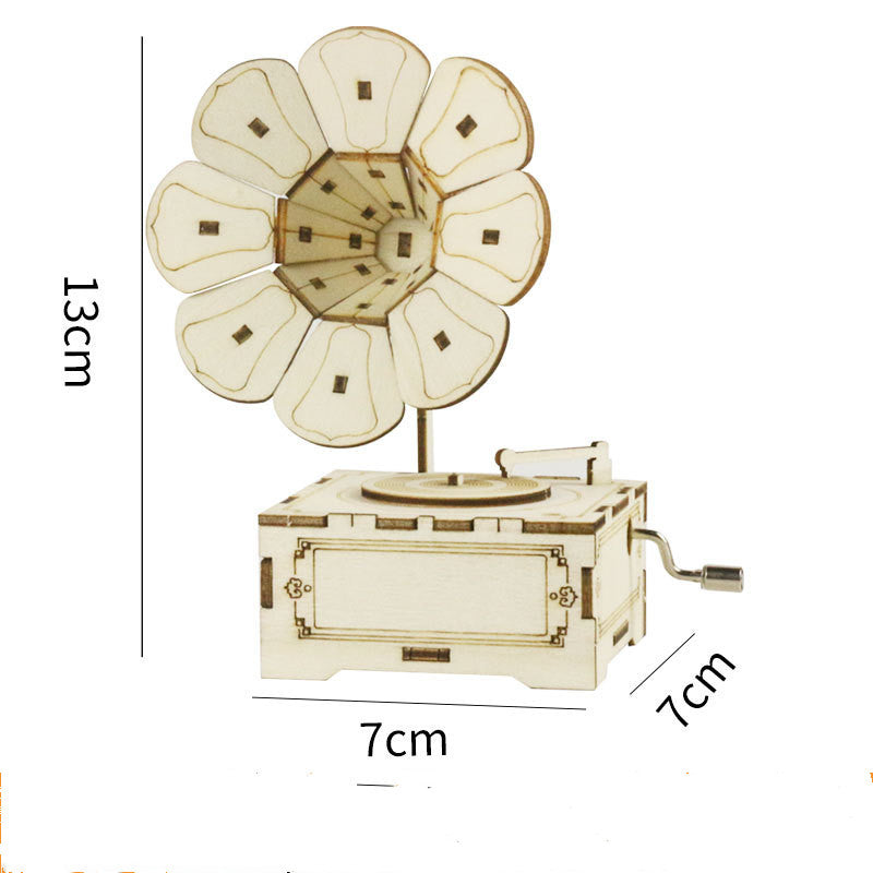 Wooden Music Box With Sounding Music Box