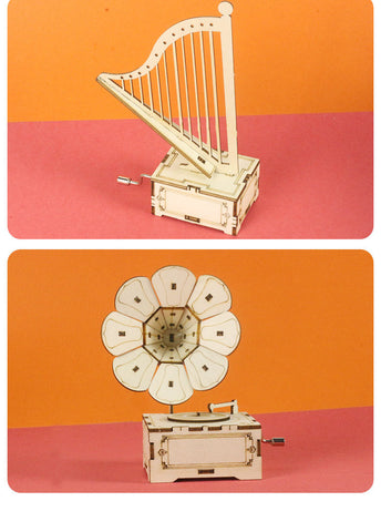 Wooden Music Box With Sounding Music Box