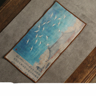 Daantang Suede Tea Towel Household Zen Tea Table And Tea Cloth
