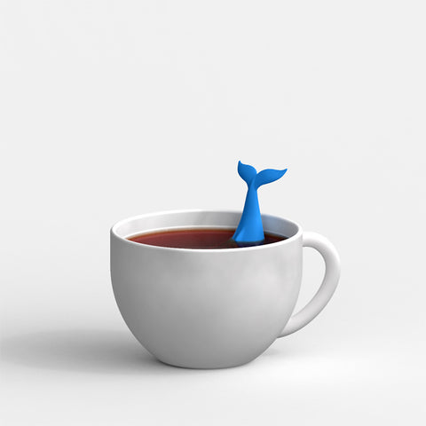 Whale Tea Infuser Food Silicone Cute Dolphin Tea Drainer Cartoon Tea Filter Tea Set Gift