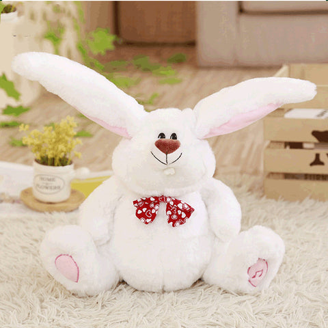 Swing Big Foot Rabbit Direct Sale Amazon Cross Border E-Commerce Popular Singing Clapping Ears White Rabbit Electric Plush Toys