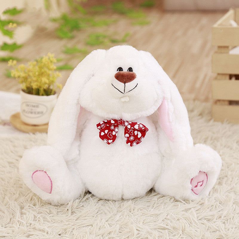 Swing Big Foot Rabbit Direct Sale Amazon Cross Border E-Commerce Popular Singing Clapping Ears White Rabbit Electric Plush Toys