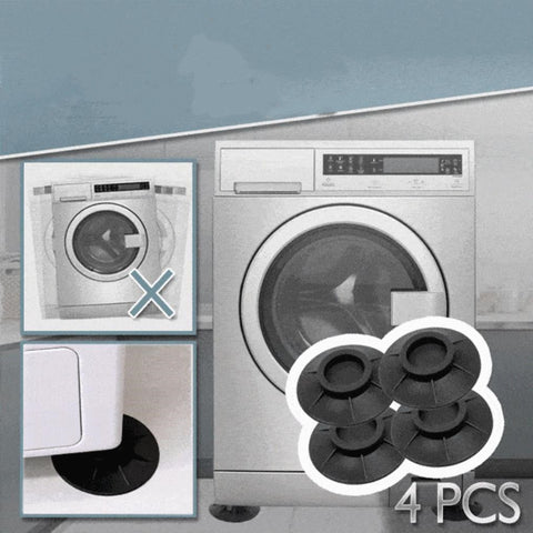 Non-slip Rubber Washing Machine Foot Pad Furniture Fixed Base Black Floor Mat Rubber Feet Shock Proof Pads Noise Reduction