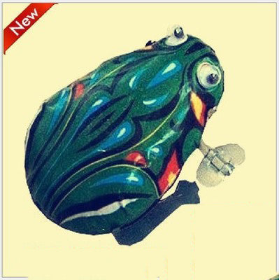 Children's Wind-up Iron Leap Frog Toy