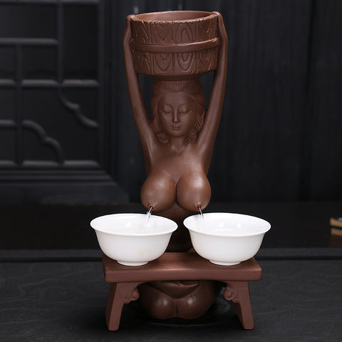 Home Furnishings Milk Tea Sister Aromatherapy Backflow Incense BurnerFun Tea Leak