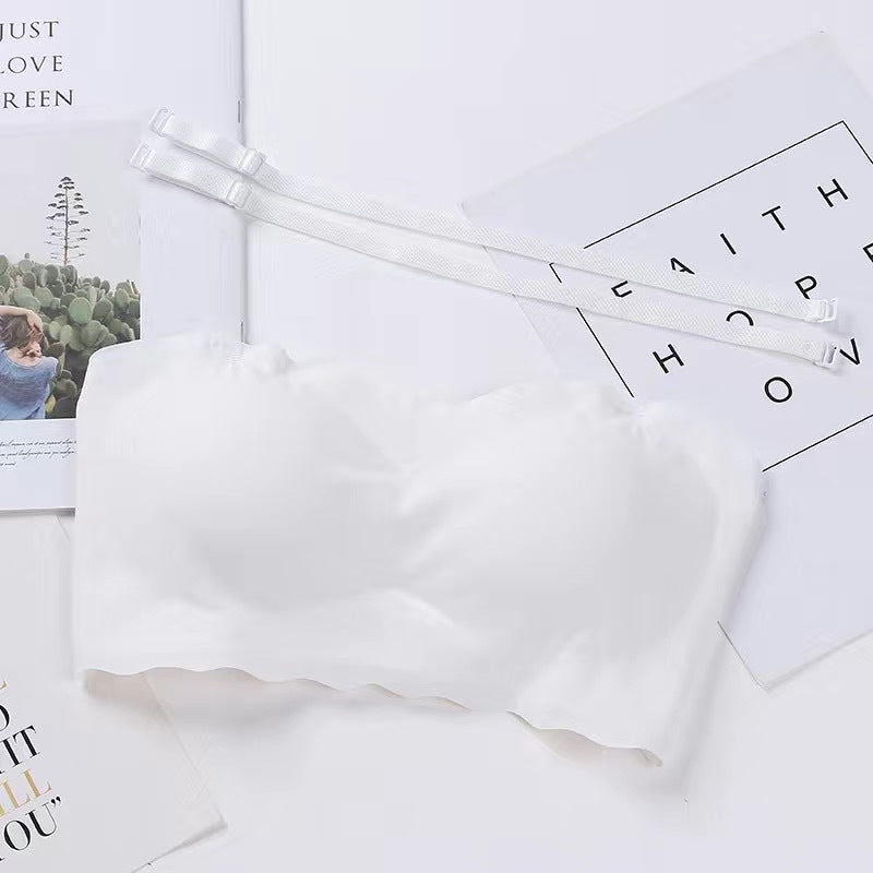 Ice Silk Seamless Bra Wrapped Underwear
