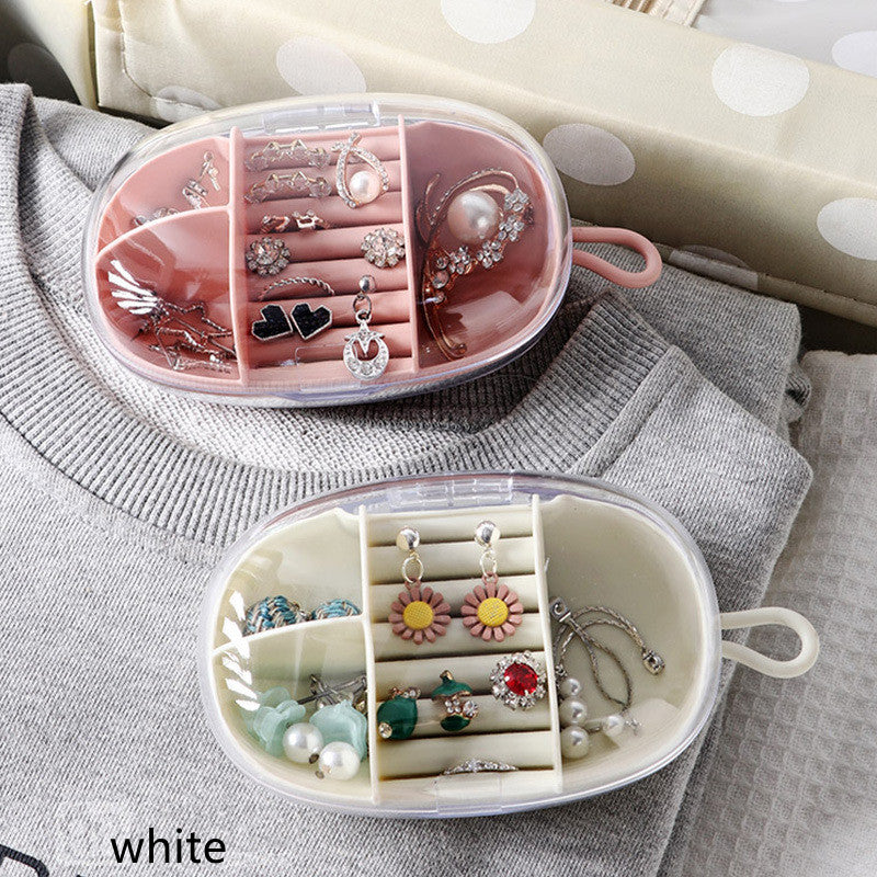 Portable Jewelry Box Small Exquisite Ring Earring Earring Earring Storage Box
