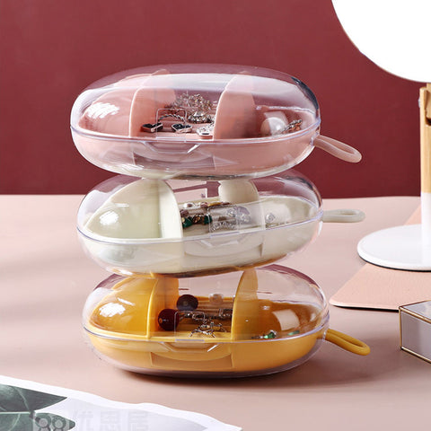 Portable Jewelry Box Small Exquisite Ring Earring Earring Earring Storage Box