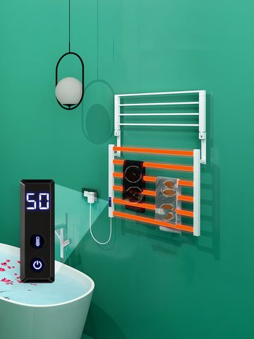 Bathroom Electric Bath Towel Warmer Heating Towel Shelf Rack Towel Dryer Shelf Heated Electric Towel Rack
