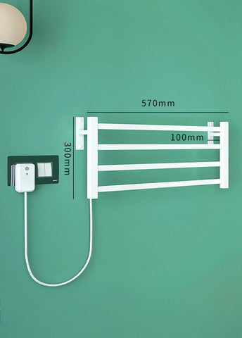 Bathroom Electric Bath Towel Warmer Heating Towel Shelf Rack Towel Dryer Shelf Heated Electric Towel Rack