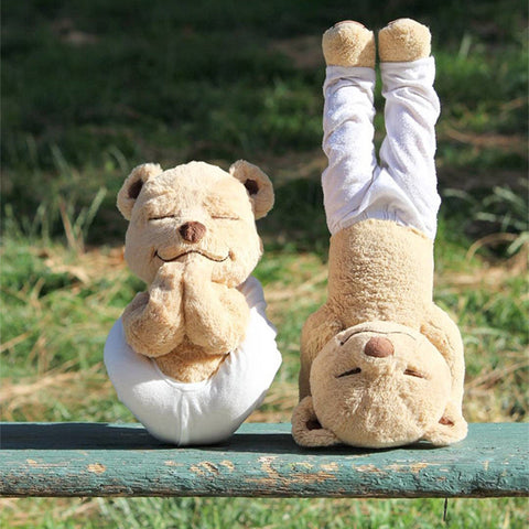 Creative Cute Yoga Bear Doll Plush Toy