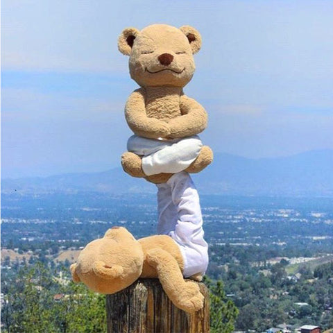Creative Cute Yoga Bear Doll Plush Toy