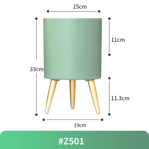 Automatic Self-Watering Flower Pot With Water Level Indicator Floor-standing Storage Basin Modern Design Ideal Gift For Friends