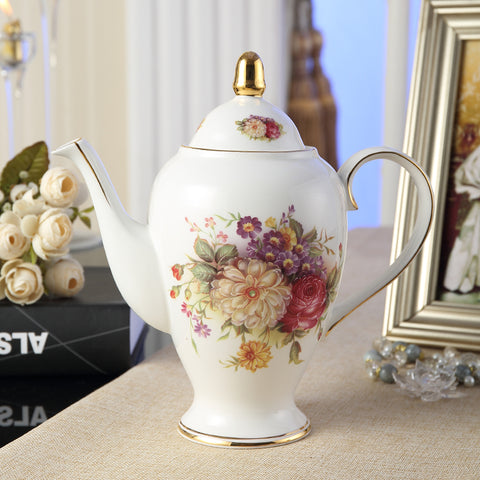 Exquisite Coffee Cup And Saucer English Afternoon Tea Flower Tea Set
