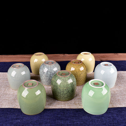 Celadon Tea Cup Ceramic Ge Kiln Tea Set