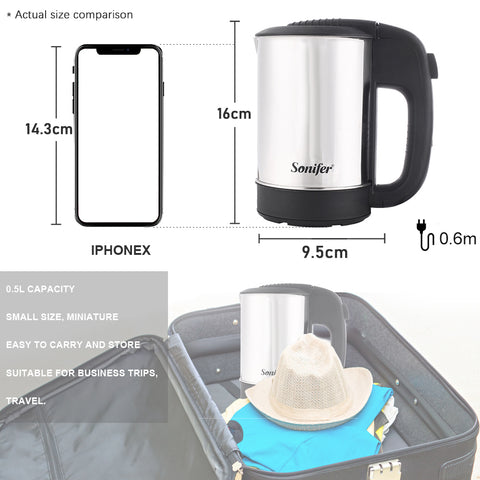 Health Temperature Control Travel Teapot Milk Coffee Pot American Scented Tea Machine Mini Hot Water Pot