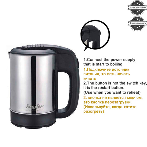 Health Temperature Control Travel Teapot Milk Coffee Pot American Scented Tea Machine Mini Hot Water Pot