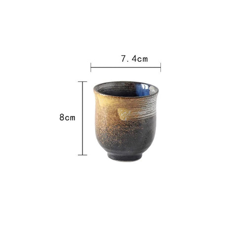 Japanese Style Tea Cup Water Cup Coffee Cup Stoneware Ceramic Hand Painted